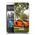 Дизайнерский пластиковый чехол для HTC Desire 616 Lamborghini