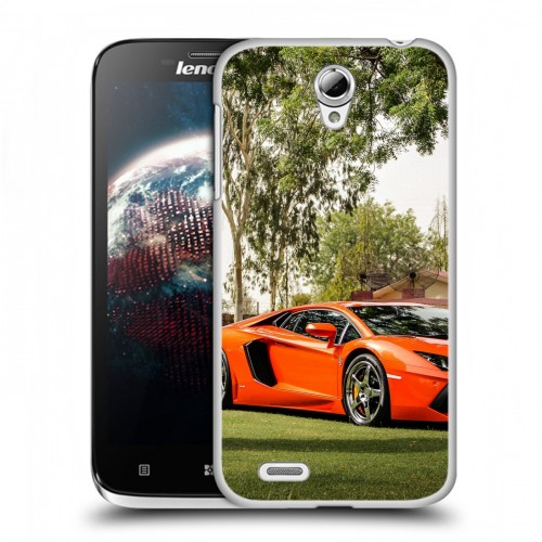 Дизайнерский пластиковый чехол для Lenovo A859 Ideaphone Lamborghini