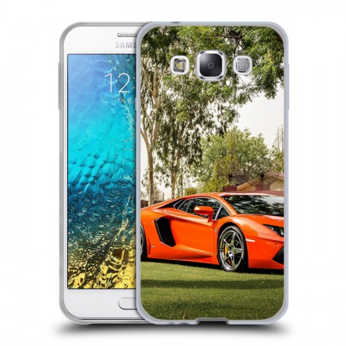 Дизайнерский пластиковый чехол для Samsung Galaxy E5 Lamborghini