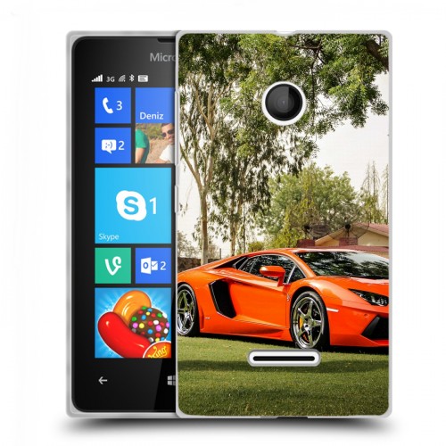 Дизайнерский пластиковый чехол для Microsoft Lumia 435 Lamborghini