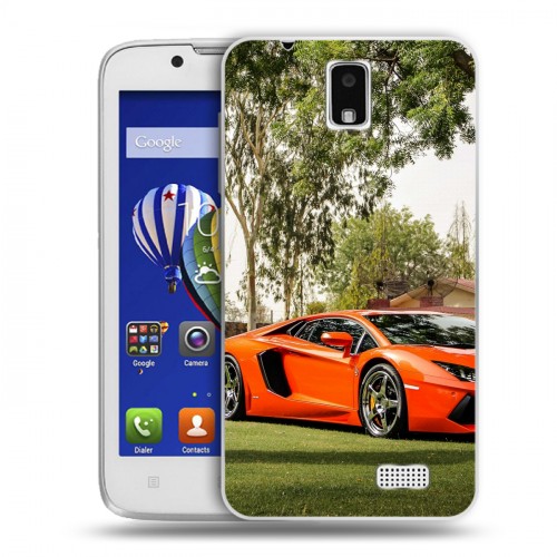 Дизайнерский пластиковый чехол для Lenovo A328 Lamborghini