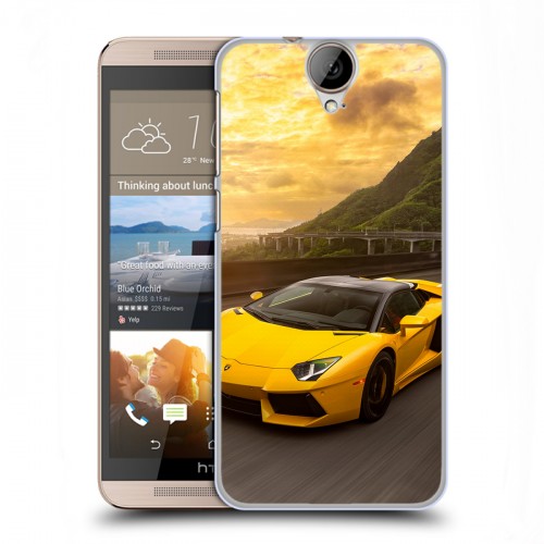 Дизайнерский пластиковый чехол для HTC One E9+ Lamborghini