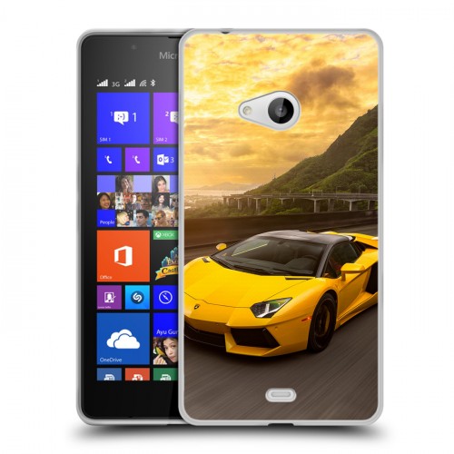 Дизайнерский пластиковый чехол для Microsoft Lumia 540 Lamborghini