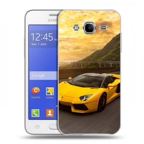 Дизайнерский силиконовый чехол для Samsung Galaxy J7 Lamborghini