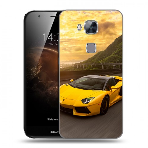 Дизайнерский пластиковый чехол для Huawei G8 Lamborghini