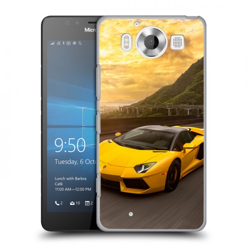 Дизайнерский пластиковый чехол для Microsoft Lumia 950 Lamborghini