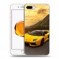 Дизайнерский пластиковый чехол для Iphone 7 Plus / 8 Plus Lamborghini