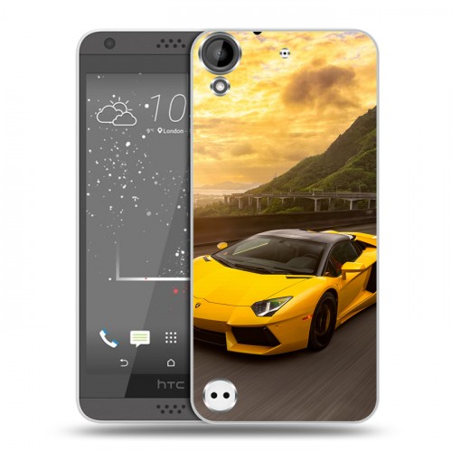 Дизайнерский пластиковый чехол для HTC Desire 530 Lamborghini