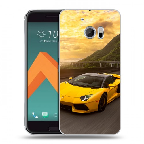 Дизайнерский пластиковый чехол для HTC 10 Lamborghini