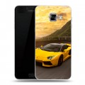 Дизайнерский пластиковый чехол для Samsung Galaxy C5 Lamborghini