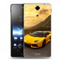 Дизайнерский пластиковый чехол для Sony Xperia TX Lamborghini