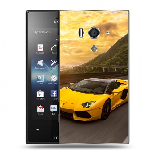 Дизайнерский пластиковый чехол для Sony Xperia acro S Lamborghini