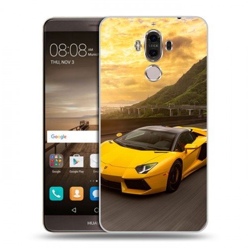 Дизайнерский пластиковый чехол для Huawei Mate 9 Lamborghini