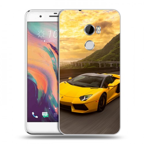 Дизайнерский пластиковый чехол для HTC One X10 Lamborghini