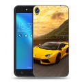 Дизайнерский пластиковый чехол для Asus ZenFone Live Lamborghini