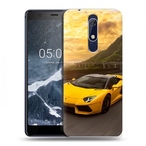 Дизайнерский пластиковый чехол для Nokia 5.1 Lamborghini