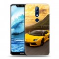 Дизайнерский пластиковый чехол для Nokia 5.1 Plus Lamborghini