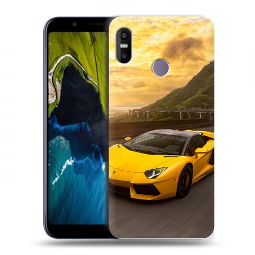 Дизайнерский пластиковый чехол для HTC U12 Life Lamborghini