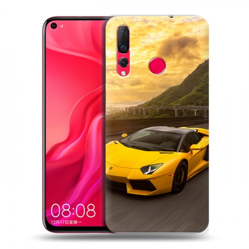 Дизайнерский пластиковый чехол для Huawei Nova 4 Lamborghini