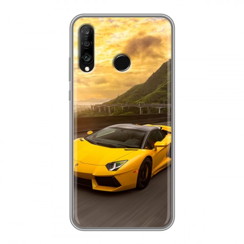 Дизайнерский силиконовый чехол для Huawei P30 Lite Lamborghini