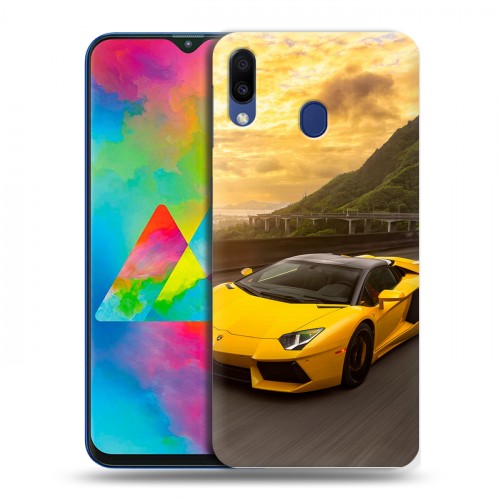 Дизайнерский пластиковый чехол для Samsung Galaxy M20 Lamborghini