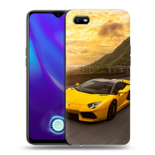 Дизайнерский силиконовый с усиленными углами чехол для OPPO A1k Lamborghini