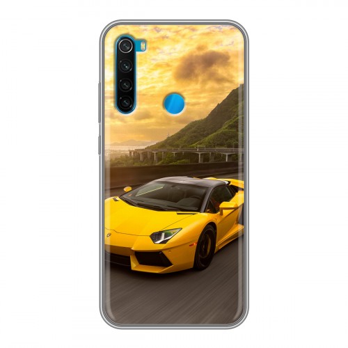 Дизайнерский силиконовый чехол для Xiaomi RedMi Note 8 Lamborghini