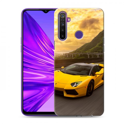 Дизайнерский силиконовый чехол для Realme 5 Lamborghini