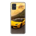 Дизайнерский силиконовый чехол для Samsung Galaxy A51 Lamborghini