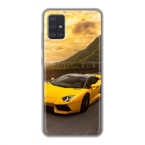 Дизайнерский силиконовый чехол для Samsung Galaxy A51 Lamborghini