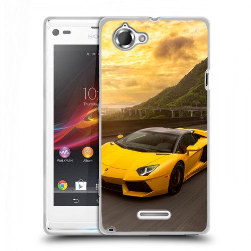 Дизайнерский пластиковый чехол для Sony Xperia L Lamborghini