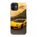 Дизайнерский пластиковый чехол для Iphone 12 Mini Lamborghini