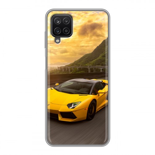 Дизайнерский силиконовый чехол для Samsung Galaxy A12 Lamborghini