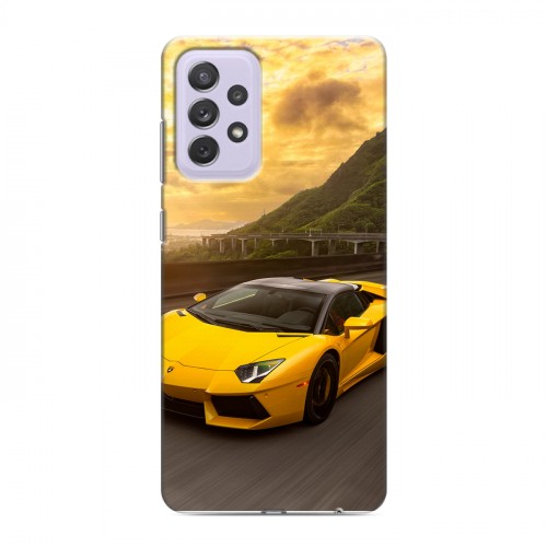 Дизайнерский силиконовый с усиленными углами чехол для Samsung Galaxy A72 Lamborghini