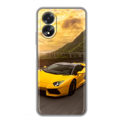 Дизайнерский силиконовый чехол для OPPO A38 4G Lamborghini