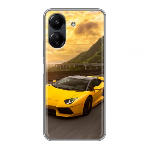 Дизайнерский пластиковый чехол для Xiaomi Poco C65 Lamborghini