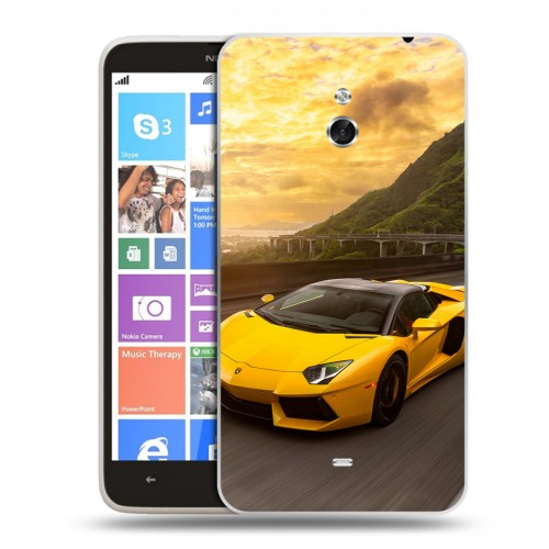 Дизайнерский пластиковый чехол для Nokia Lumia 1320 Lamborghini