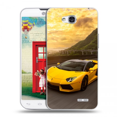 Дизайнерский пластиковый чехол для LG L80 Lamborghini