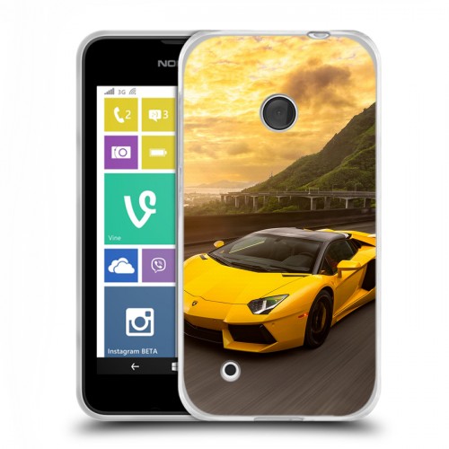 Дизайнерский пластиковый чехол для Nokia Lumia 530 Lamborghini