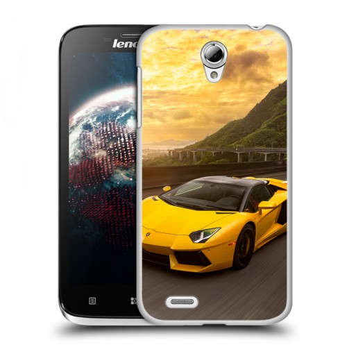 Дизайнерский пластиковый чехол для Lenovo A859 Ideaphone Lamborghini