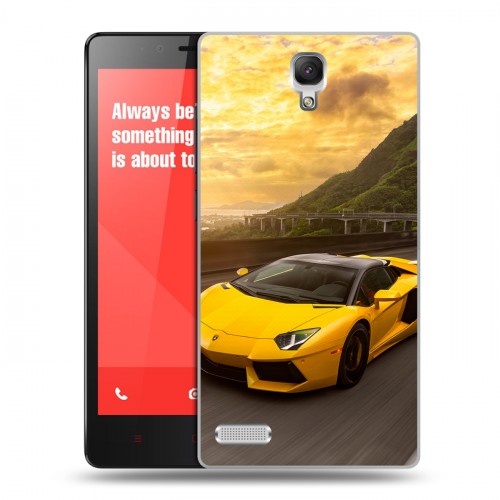 Дизайнерский пластиковый чехол для Xiaomi RedMi Note Lamborghini