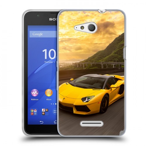 Дизайнерский пластиковый чехол для Sony Xperia E4g Lamborghini