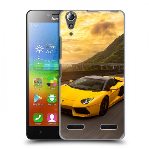 Дизайнерский пластиковый чехол для Lenovo A6000 Lamborghini