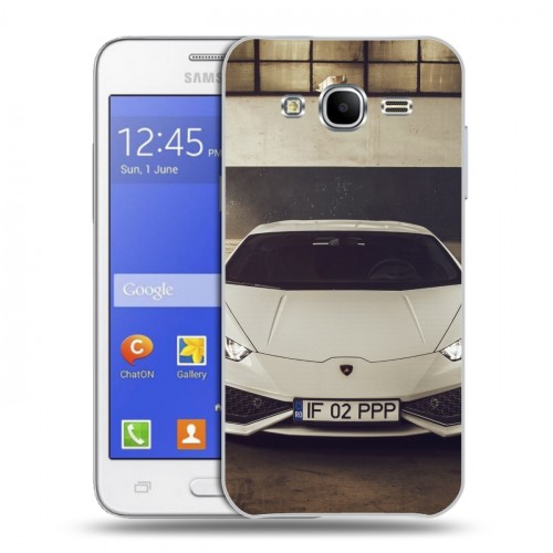 Дизайнерский силиконовый чехол для Samsung Galaxy J7 Lamborghini