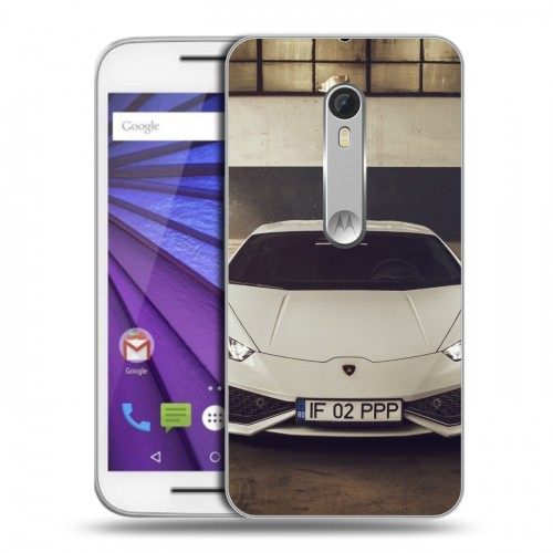 Дизайнерский пластиковый чехол для Lenovo Moto G Lamborghini