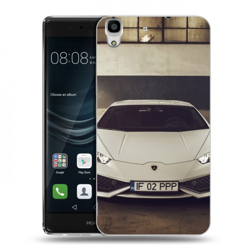 Дизайнерский пластиковый чехол для Huawei Y6II Lamborghini