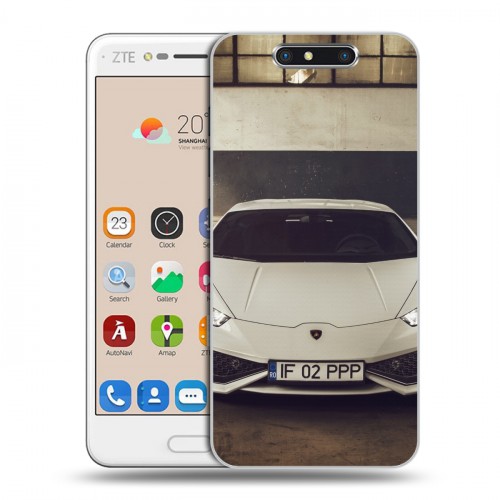 Дизайнерский пластиковый чехол для ZTE Blade V8 Lamborghini