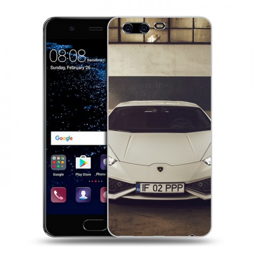 Дизайнерский пластиковый чехол для Huawei P10 Lamborghini