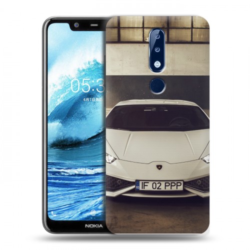 Дизайнерский пластиковый чехол для Nokia 5.1 Plus Lamborghini