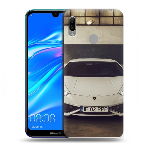 Дизайнерский пластиковый чехол для Huawei Y6 (2019) Lamborghini